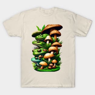 Frogs And Shrooms T-Shirt